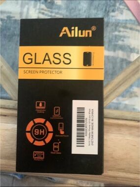 Ailun Black and Orange Tempered Glass Screen Protector